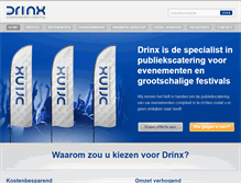 Tablet Screenshot of drinx.nl